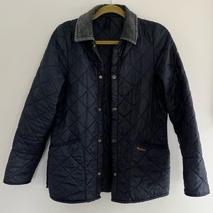 Vintage Blue Barbour Liddesdale Quilted Jacket